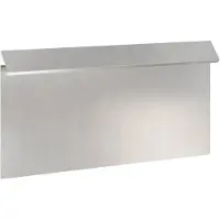 vidaXL , clôture anti-limaces, 16 pièces, 50 x 3,5 x 25 cm, acier inoxydable, argenté