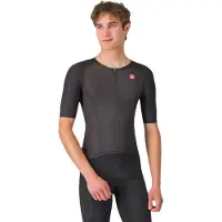 Castelli Free Speed 3 Race Short Sleeve Tri Jersey Noir XL Homme