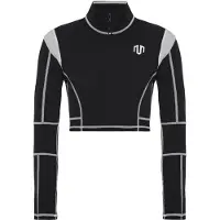 MOROTAI T-shirt fonctionnel 'Kansei Chrome' gris clair / noir