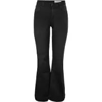 Noisy May Rooxy Slim Flared High Waist Jeans Noir 31 / 32 Femme