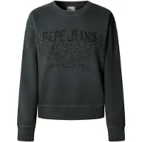 Pepe Jeans pour femme. PL5800022 Sweatshirt Beberly gris (M), Casuel, Coton, Manche longue