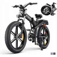 ENGWE Vélo Électrique X26 Pneus Épais 26*4.0 Pouces, Moteur 48v 1000w, Batterie 29.2ah, Vitesse Max. 50km-H - Noir