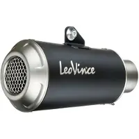Leovince Lv-10 Black Edition Ducati Scrambler 800 Desert Sled 21-22 15254b Not Homologated Muffler Argenté Not Homologated