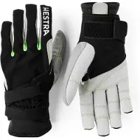 Hestra - Gants de ski de fond déperlants et coupe-vent - XC Ergo Grip Shark Glove Black/Light grey - Taille 7 - Noir