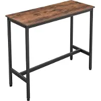 Vasagle Table de bistrot en bois marron 100,0 x 40,0 x 90,0 cm (1x)