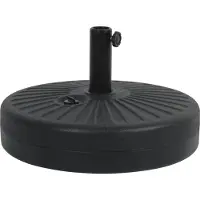 HABITAT ET JARDIN Dalle circulaire à lester pour parasol de jardin - Noir