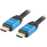 Lanberg CABLE HDMI LANBERG MACHO/MACHO V2.0 CU 4K PREMIUM 1M NEGRO
