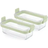 Lékué Plat À Four Rectangle Pour Airfryer Lot De 2 Verre