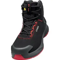 Uvex Bottes de sécurité 1 x-craft S3L, noir/rouge noir/rouge 47