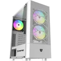 Nfortec Caelum RGB Tour ATX avec face avant en verre trempé USB 3.0 Noir