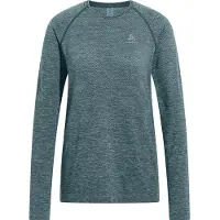 Odlo Crew Essential Seamless Long Sleeve T-shirt Bleu M Femme