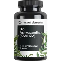 Natural Elements Gélules d'ashwagandha(KSM-66) - 180 gélules_pour 3 mois