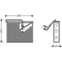 PRASCO Évaporateur de climatisation OLV372 AVA