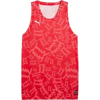 Puma Maillot 'Teamjaws' rouge / melon / noir / blanc