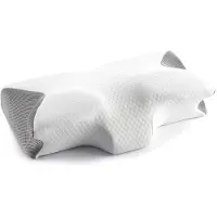 Huismerk Viscoelastic Neck Pillow Ergonomic Conforti Pillow Blanc
