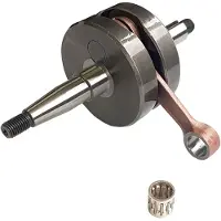 Bcr Minarelli Am4/am5/am6 Engines Racing Type-full Masses Crankshaft Argenté