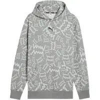 Puma Hommes, Pull-over, Sweat à capuche post-game teamJAWS, Gris, (L)