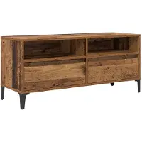 vidaXL Armoire TV Vieux bois 100 x 34,5 x 44,5 cm Bois composite et fer