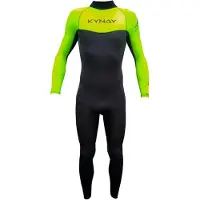 Kynay Surf Ultra Stretch 4/3 Mm Long Sleeve Back Zip Neoprene Suit Noir S Homme