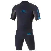 Ocean & Earth Surf School Springy 2 Mm Short Sleeve Back Zip Shorty Bleu XS Homme