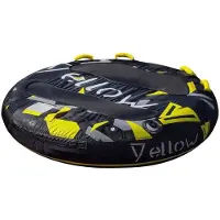 Yellowv Fun Tube Disc Towable Noir 2 Places