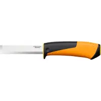 Fiskars Couteau de charpentier Fourreau - aiguiseur intégré - surface de frappe