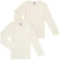 Petit Bateau T-shirt enfant TSML X2 filles - Blanc - 10 ans