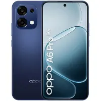 OPPO A6 Pro 5G Smartphone Dual SIM 8 Go 256 Go Écran AMOLED 6,57" 120 Hz Noir Stellaire Bleu