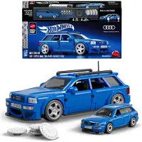 Mega Hot Wheels Audi Speed Series Building Set Bleu Enfants