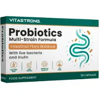 Vitastrong Probiotiques - Formule multi-souches pour la santé digestive & l'équilibre intestinal - 30 gélules