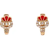 NAEMI Boucles d'oreilles or / rouge / transparent