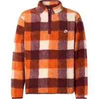 Nike Pull-over 'Club' crème / marron / orange / lie de vin