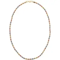 NAEMI Chaîne or / or rose / argent