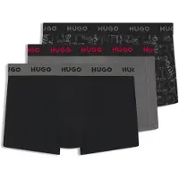 HUGO Boxers Design 10267989 Trunk Red 3 Unités