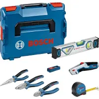 Bosch Professional Mixed Hand Tool Set With 3 Pliers Bleu