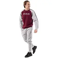 Givova 102 Tracksuit Gris 10-12 Years Enfants