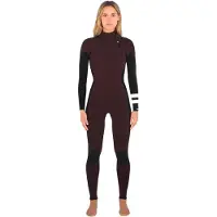 Hurley Plus 4/3 Mm Woman Long Sleeve Chest Zip Neoprene Suit Noir 10 Femme