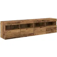 vidaXL Étagères murales TV 2 pcs Vieux bois 80 x 30 x 40 cm Bois composite