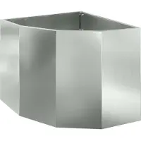 vidaXL Plante d'angle Argent 60 x 60 x 50 cm Acier galvanisé