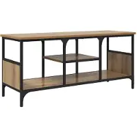 vidaXL : Meubles TV de 100 x 35 x 45 cm, en bois composite imitation chêne artisanal et en métal