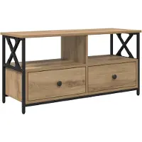 vidaXL : Meubles TV de 90 x 33 x 45 cm, finition chêne artisanal