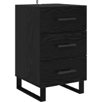 vidaXL Cabinet de chevet Chêne noir 40 x 40 x 66 cm Bois d'ingénierie