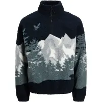 Jack & Jones Bear Mountain Teddy T25 Half Zip Sweatshirt Bleu 2XL Homme