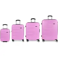 Gabol Future Plus Spinner Expandable 240l Trolley Bag 4 Units Rose