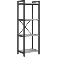 vidaXL Bibliothèque Sonoma gris 40 x 30 x 118 cm Bois d'ingénierie