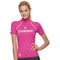 Cressi Spa 2024 Short Sleeve Rash Guard Rose M Femme