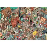 Grafika Puzzle Moyen Âge - 1000 pièces Jouet éducatif