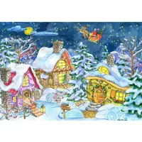 Grafika Puzzle Santa's Trail 1000 pièces Puzzle sur le thème de Noël