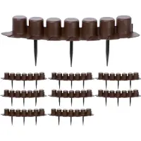 Deuba Bordure de jardin brun 4,05m rebord de jardin