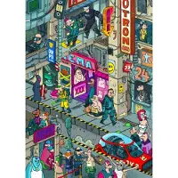 Grafika Puzzle Cyberpunk - 500 pièces Carton Jouet éducatif